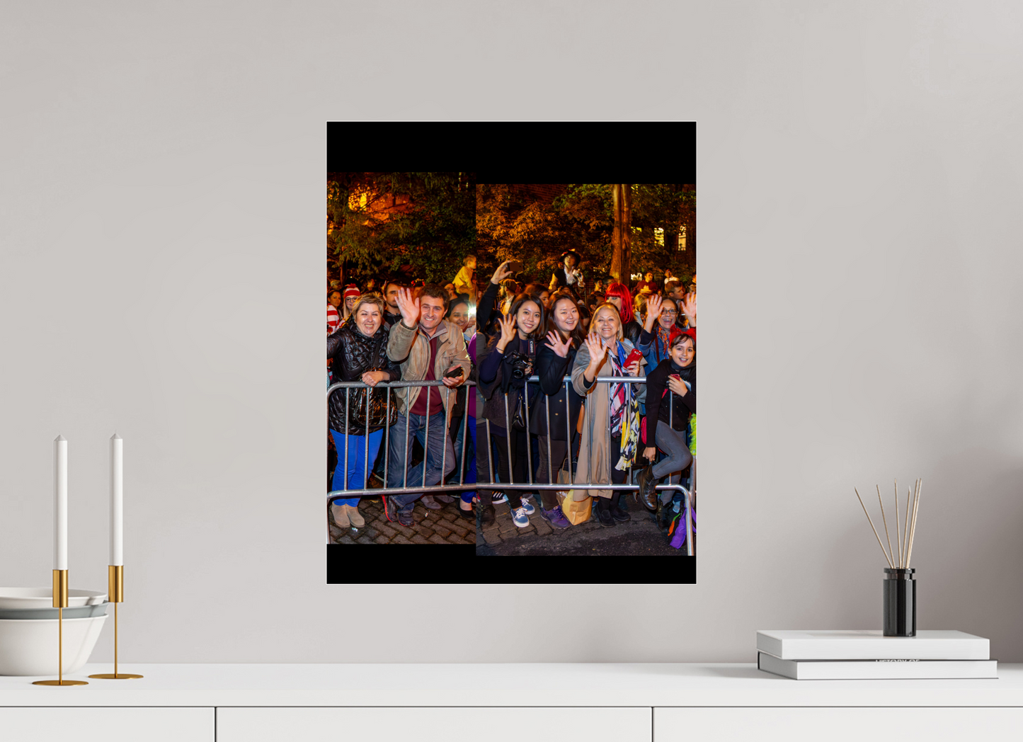 16 x 20″, 2013 Panoramic Spectators Panels 2013 Village Halloween Parade Spectator Panoramic Panel 16
