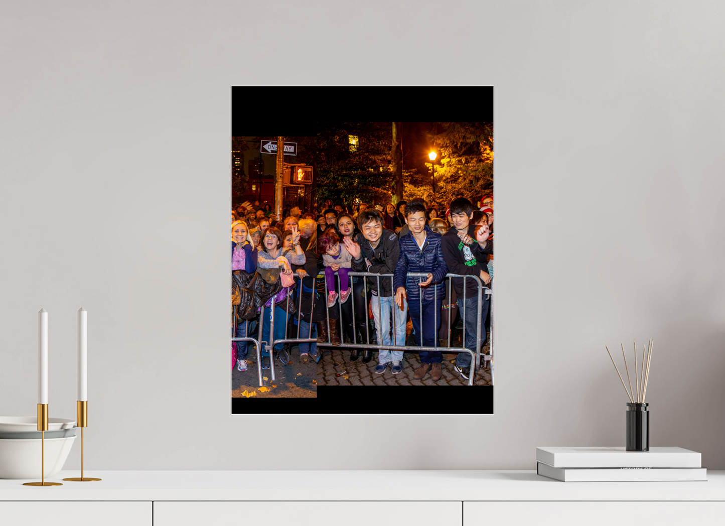 16 x 20″, 2013 Panoramic Spectators Panels 2013 Village Halloween Parade Spectator Panoramic Panel 15