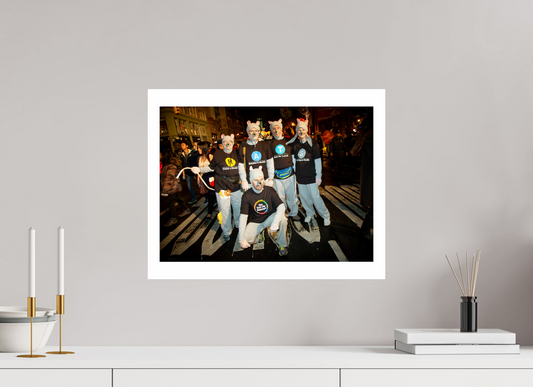 20 x 16″, GVHP 16x20 Color tinted Subway Rats