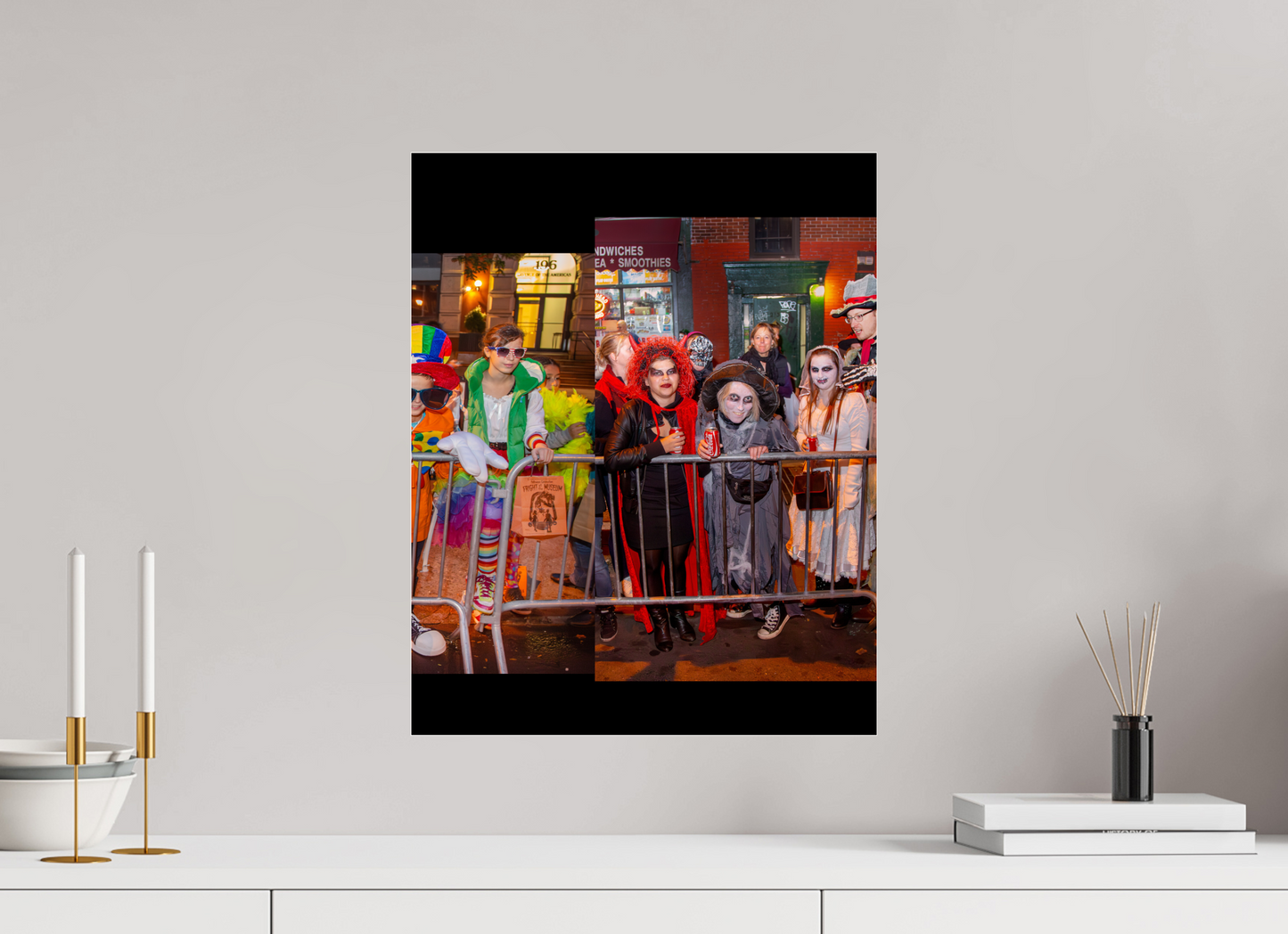 16 x 20″, 2013 Panoramic Spectators Panels 2013 Village Halloween Parade Spectator Panoramic Panel 09