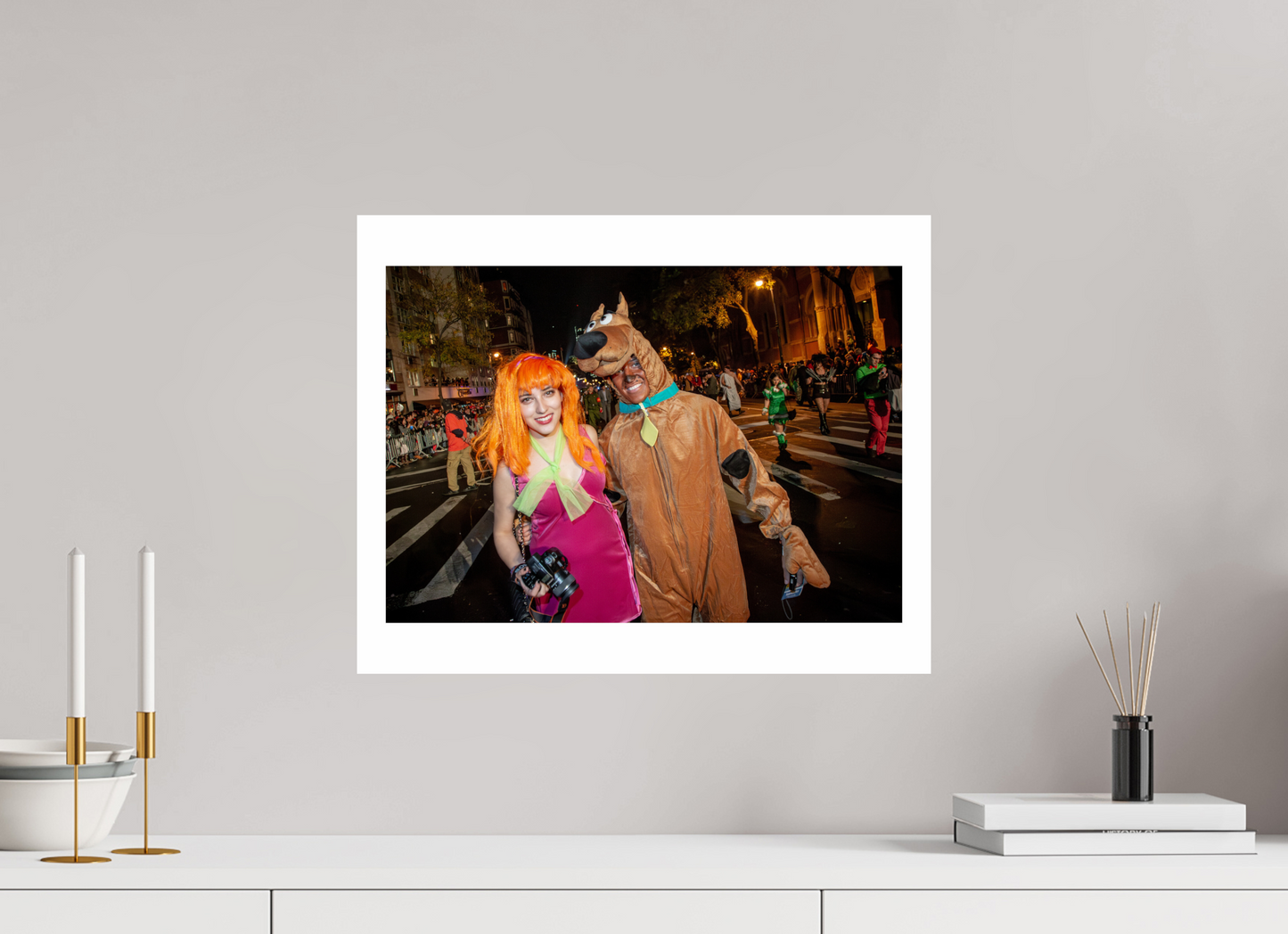 20 x 16″, GVHP 16x20 Color tinted Scooby-Dude & Daphne
