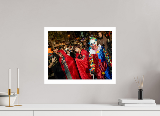 20 x 16″, GVHP 16x20 Color tinted Scary Clown