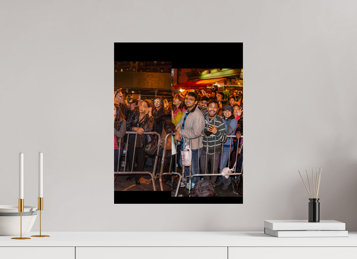 16 x 20″, 2013 Panoramic Spectators Panels 2013 Village Halloween Parade Spectator Panoramic Panel 13