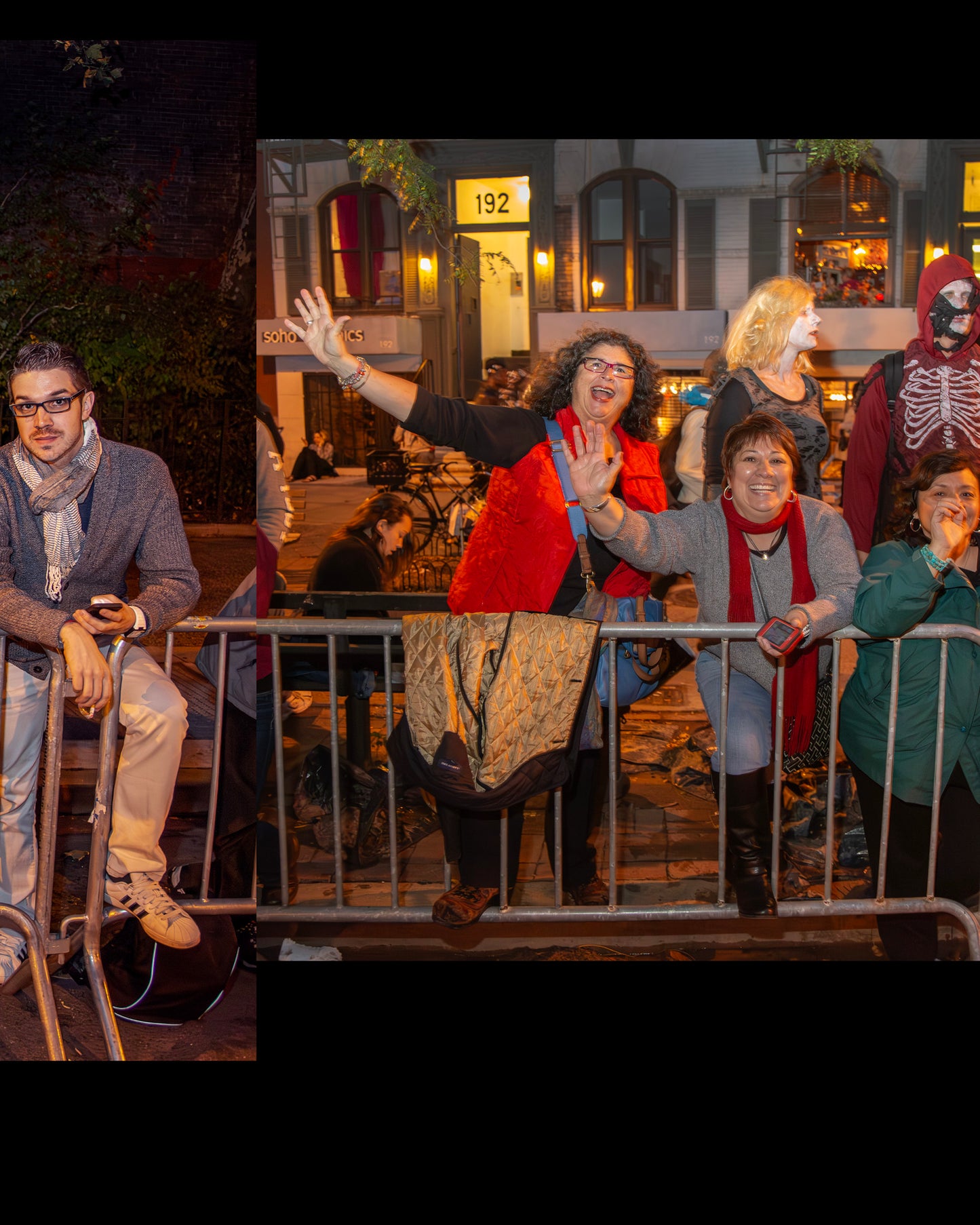 2013 Village Halloween Parade Spectator Panoramic Panel 06