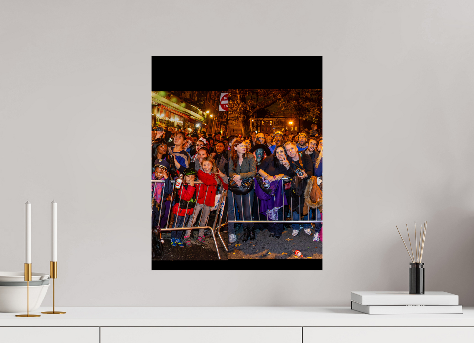 16 x 20″, 2013 Panoramic Spectators Panels 2013 Village Halloween Parade Spectator Panoramic Panel 14