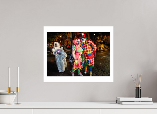 20 x 16″, GVHP 16x20 Color tinted Couple of Clowns