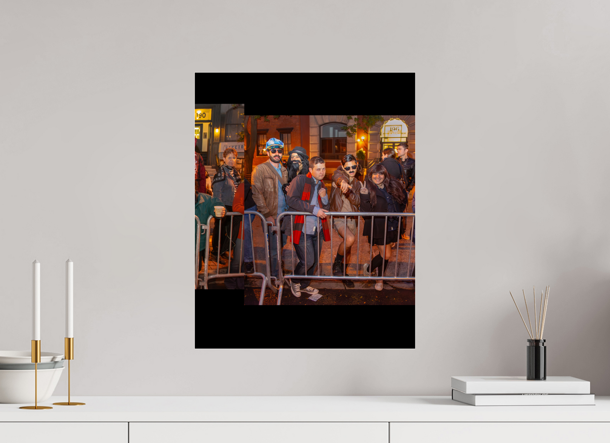 16 x 20″, 2013 Panoramic Spectators Panels 2013 Village Halloween Parade Spectator Panoramic Panel 07