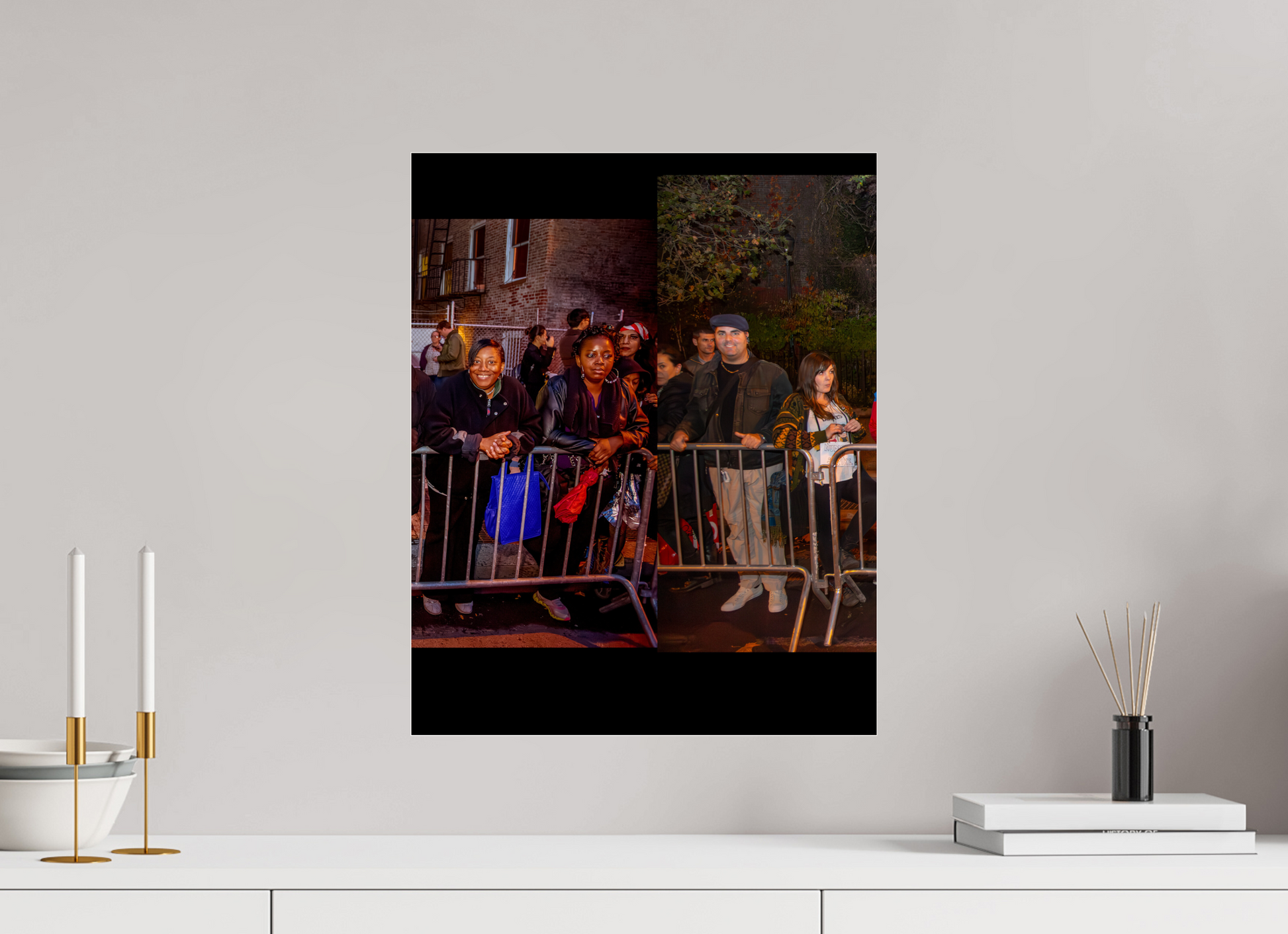 16 x 20″, 2013 Panoramic Spectators Panels 2013 Village Halloween Parade Spectator Panoramic Panel 02