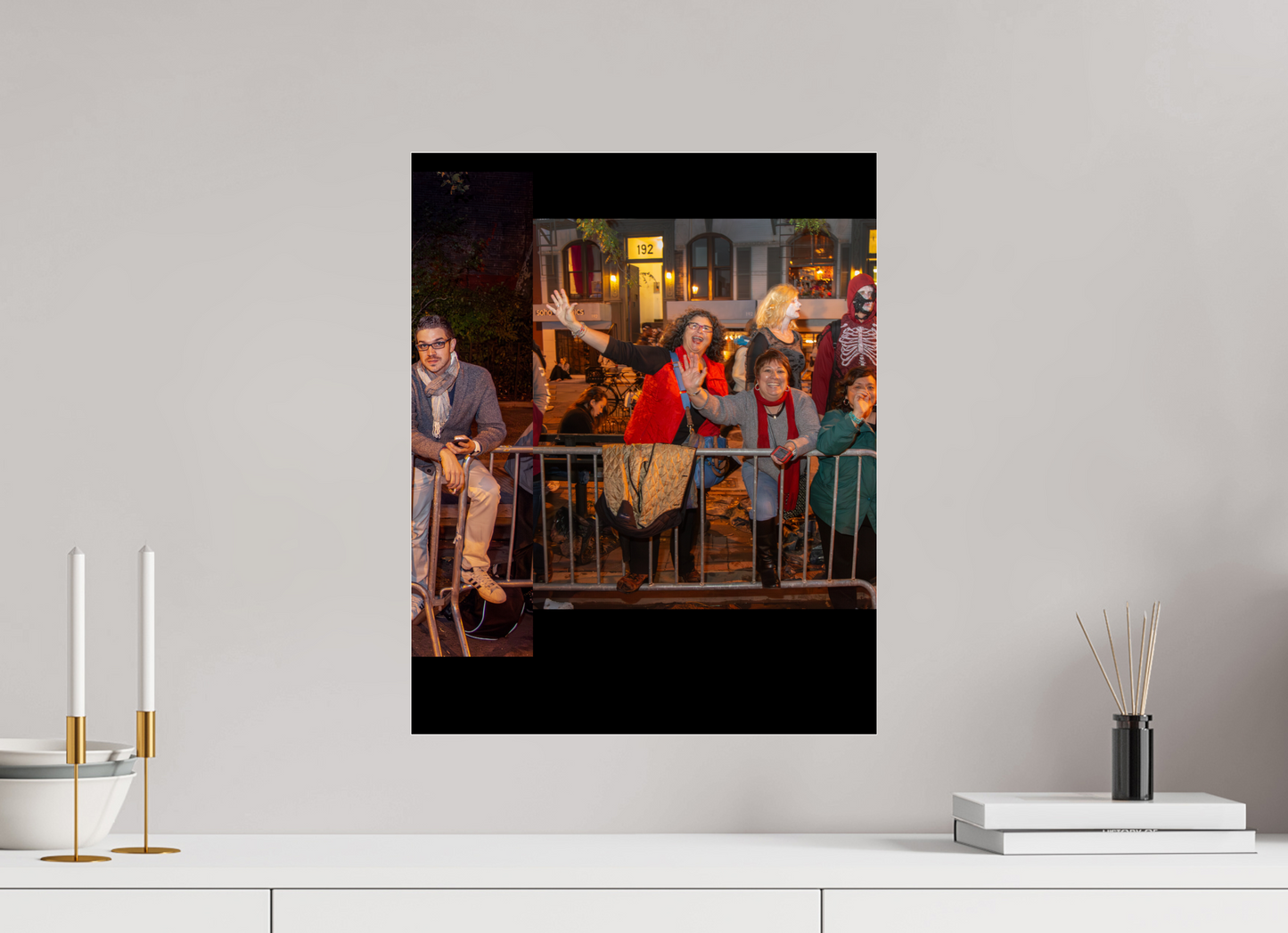 16 x 20″, 2013 Panoramic Spectators Panels 2013 Village Halloween Parade Spectator Panoramic Panel 06