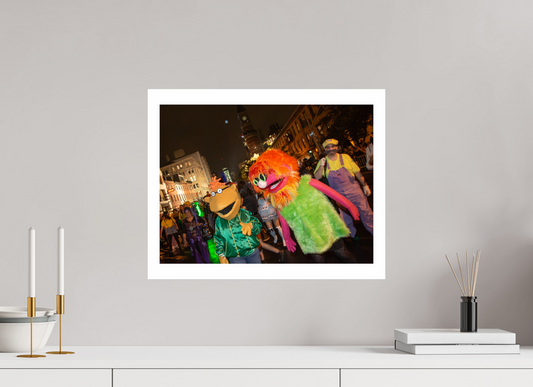 20 x 16″, GVHP 16x20 Color tinted Village Muppets