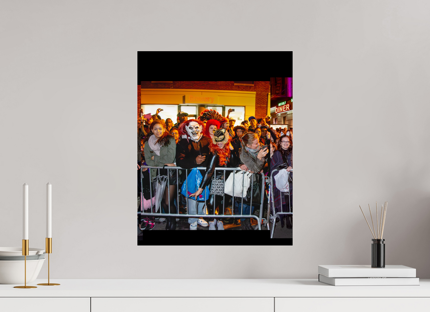 16 x 20″, 2013 Panoramic Spectators Panels 2013 Village Halloween Parade Spectator Panoramic Panel 20