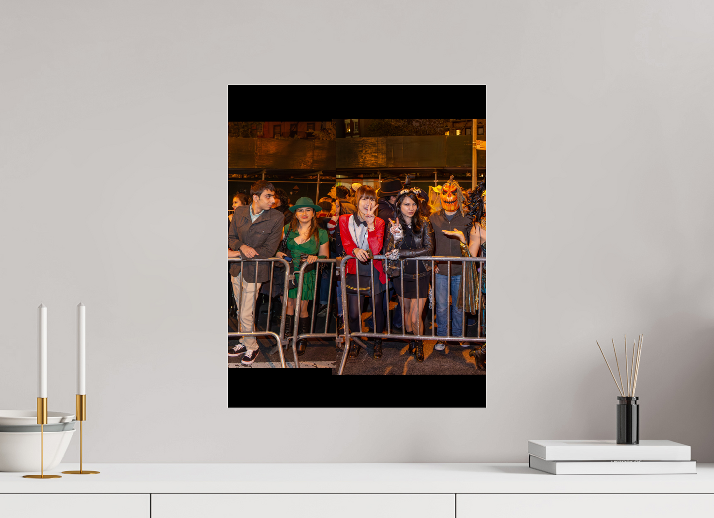 16 x 20″, 2013 Panoramic Spectators Panels 2013 Village Halloween Parade Spectator Panoramic Panel 11
