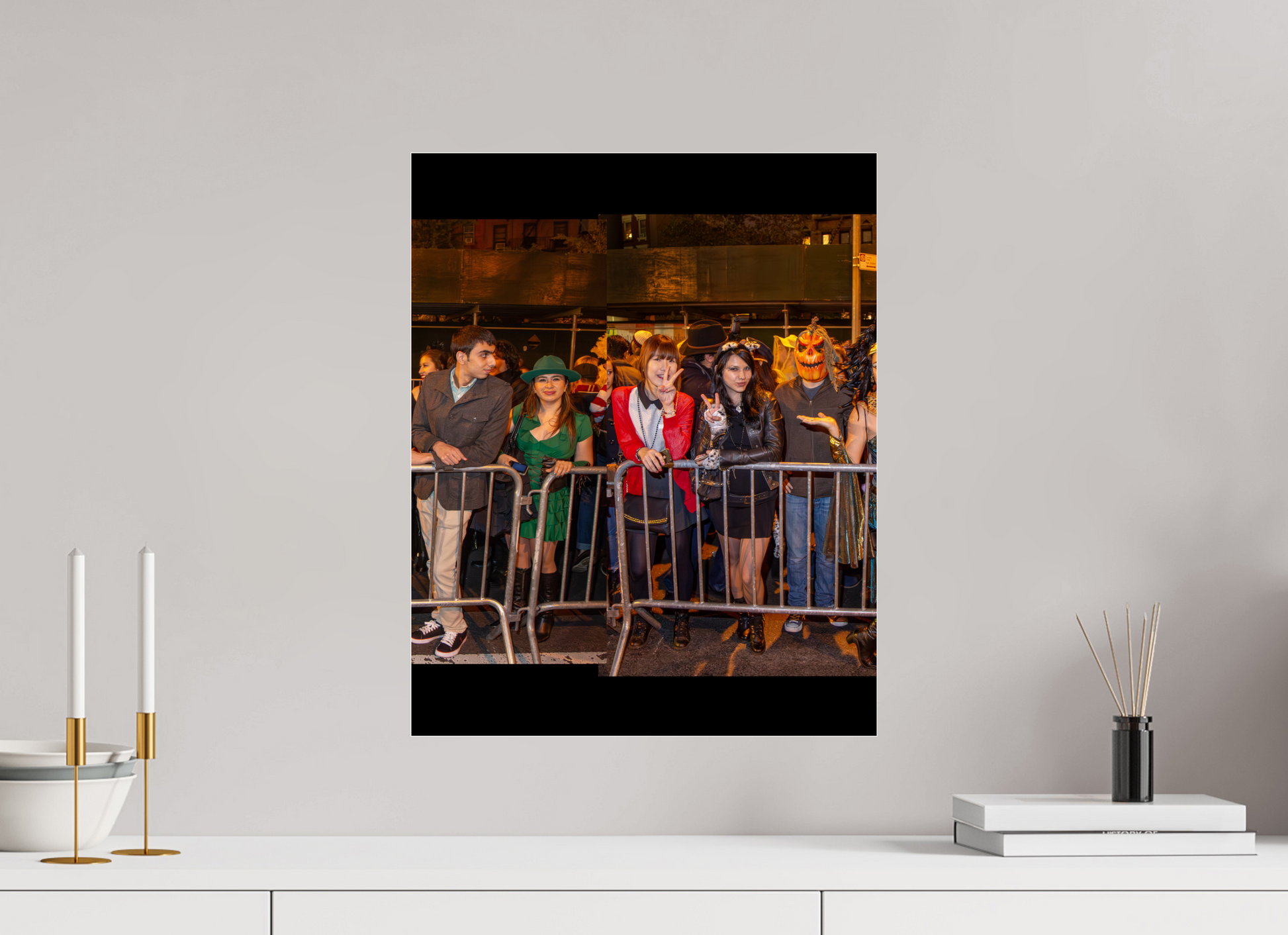 16 x 20″, 2013 Panoramic Spectators Panels 2013 Village Halloween Parade Spectator Panoramic Panel 11