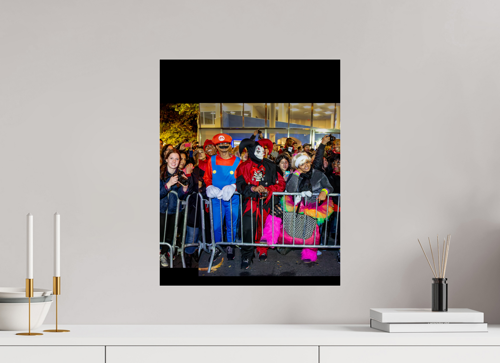 16 x 20″, 2013 Panoramic Spectators Panels 2013 Village Halloween Parade Spectator Panoramic Panel 18