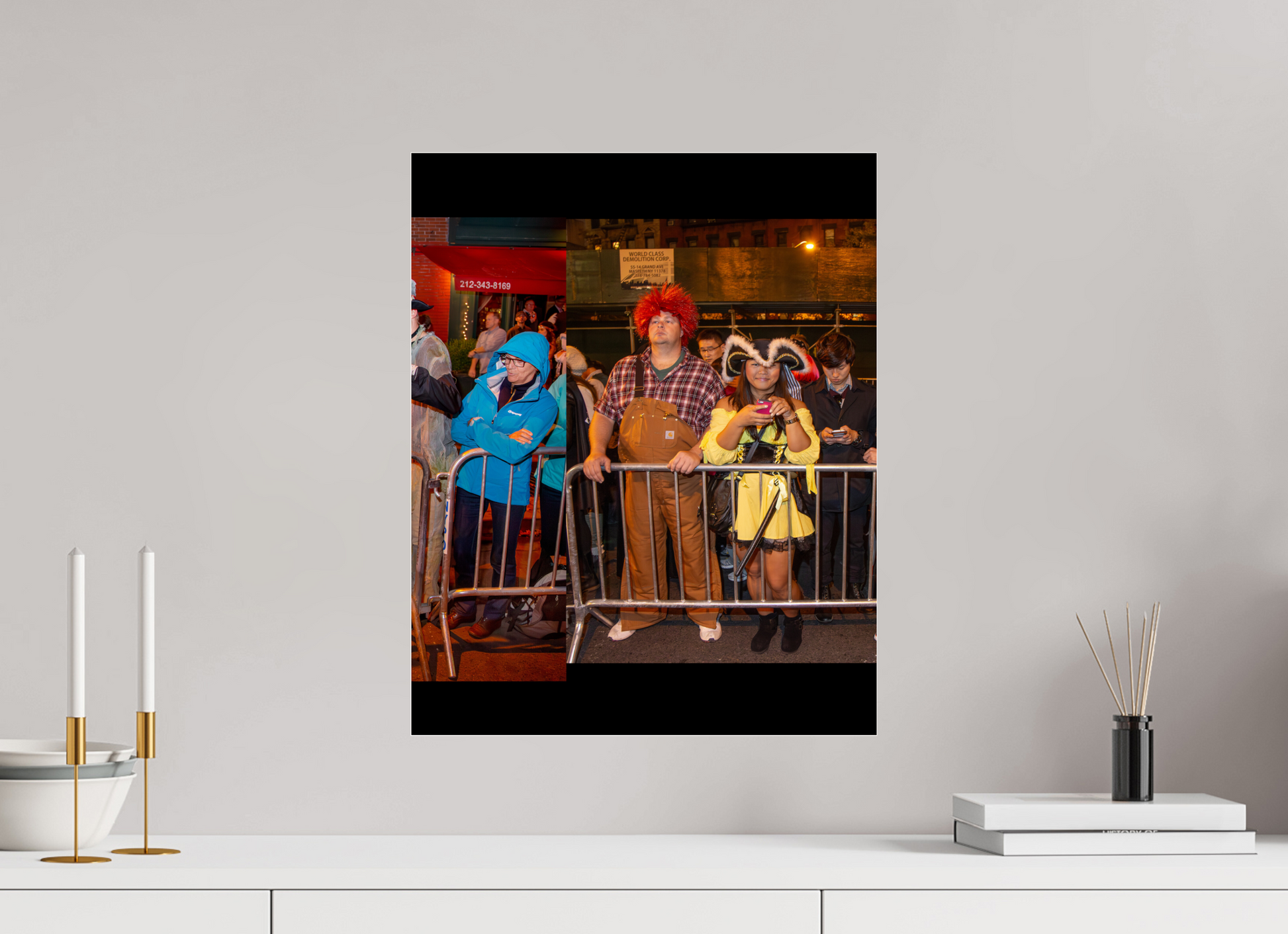 16 x 20″, 2013 Panoramic Spectators Panels 2013 Village Halloween Parade Spectator Panoramic Panel 10
