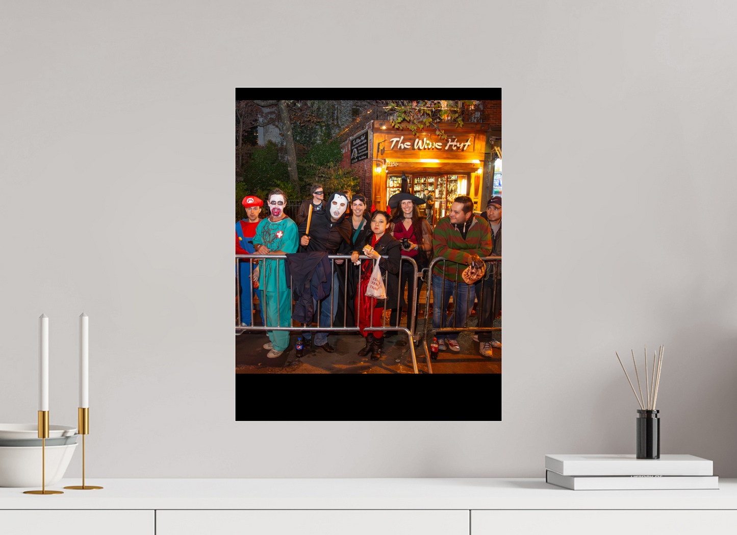 16 x 20″, 2013 Panoramic Spectators Panels 2013 Village Halloween Parade Spectator Panoramic Panel 03