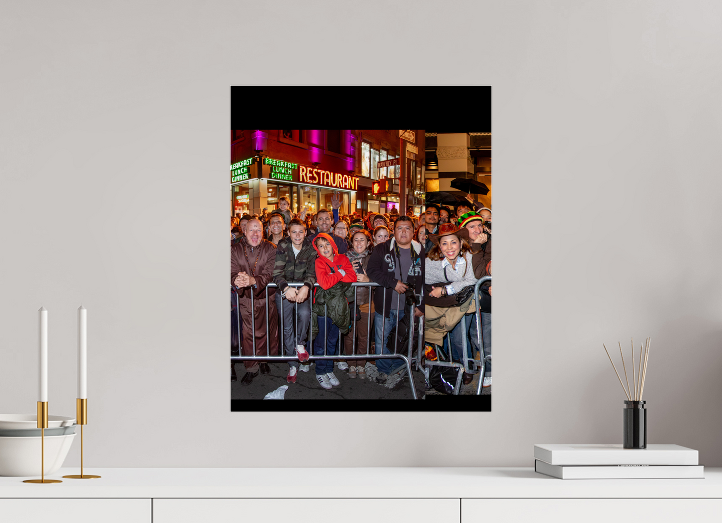 16 x 20″, 2013 Panoramic Spectators Panels 2013 Village Halloween Parade Spectator Panoramic Panel 21