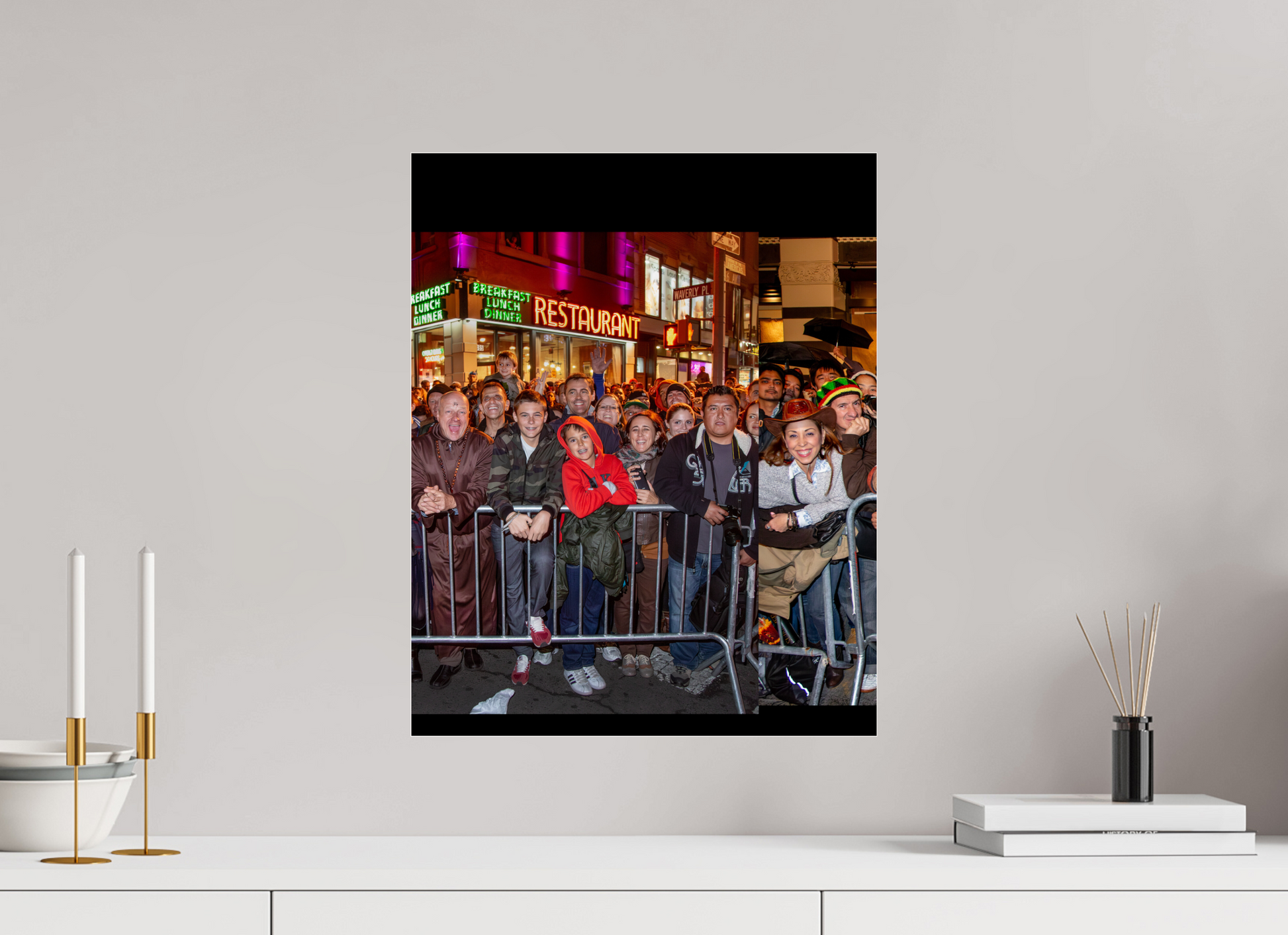 16 x 20″, 2013 Panoramic Spectators Panels 2013 Village Halloween Parade Spectator Panoramic Panel 21