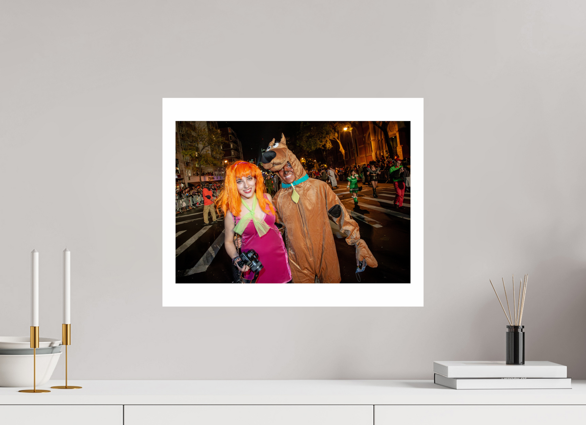20 x 16″, GVHP 16x20 Color tinted Scooby-Dude & Daphne